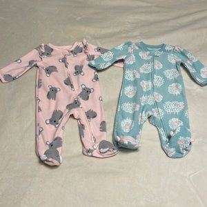 Set of 2 fleece sleepers